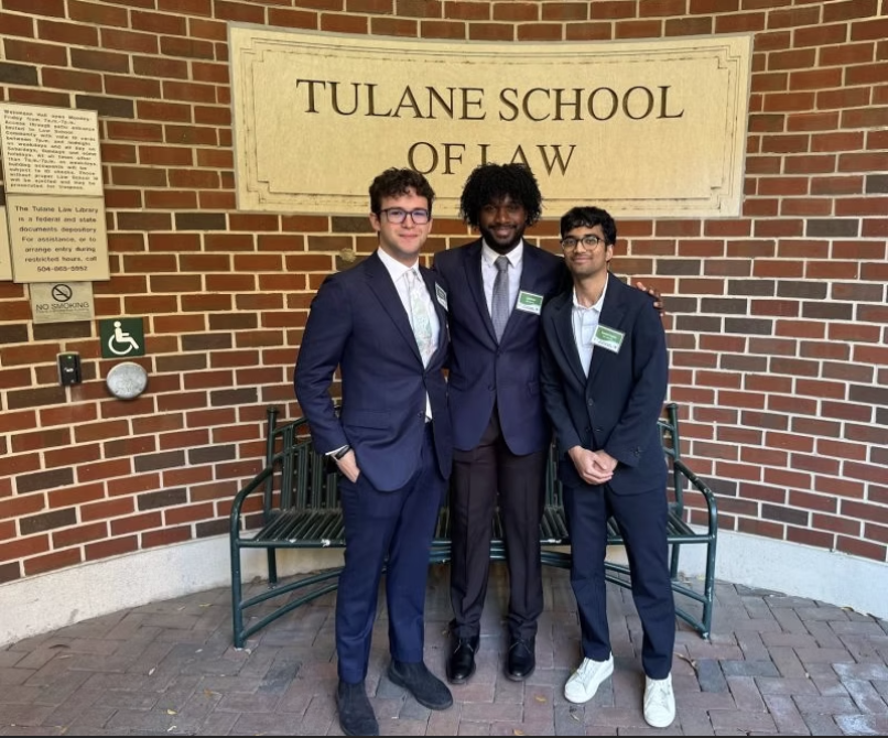 Three RSLS students representing Rice at Tulane School of Law