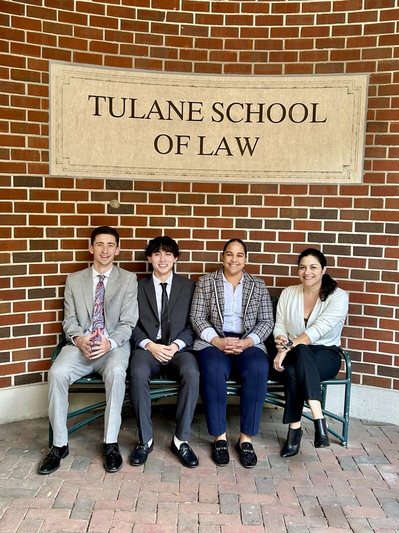 Rice students and faculty at Tulane School of Law